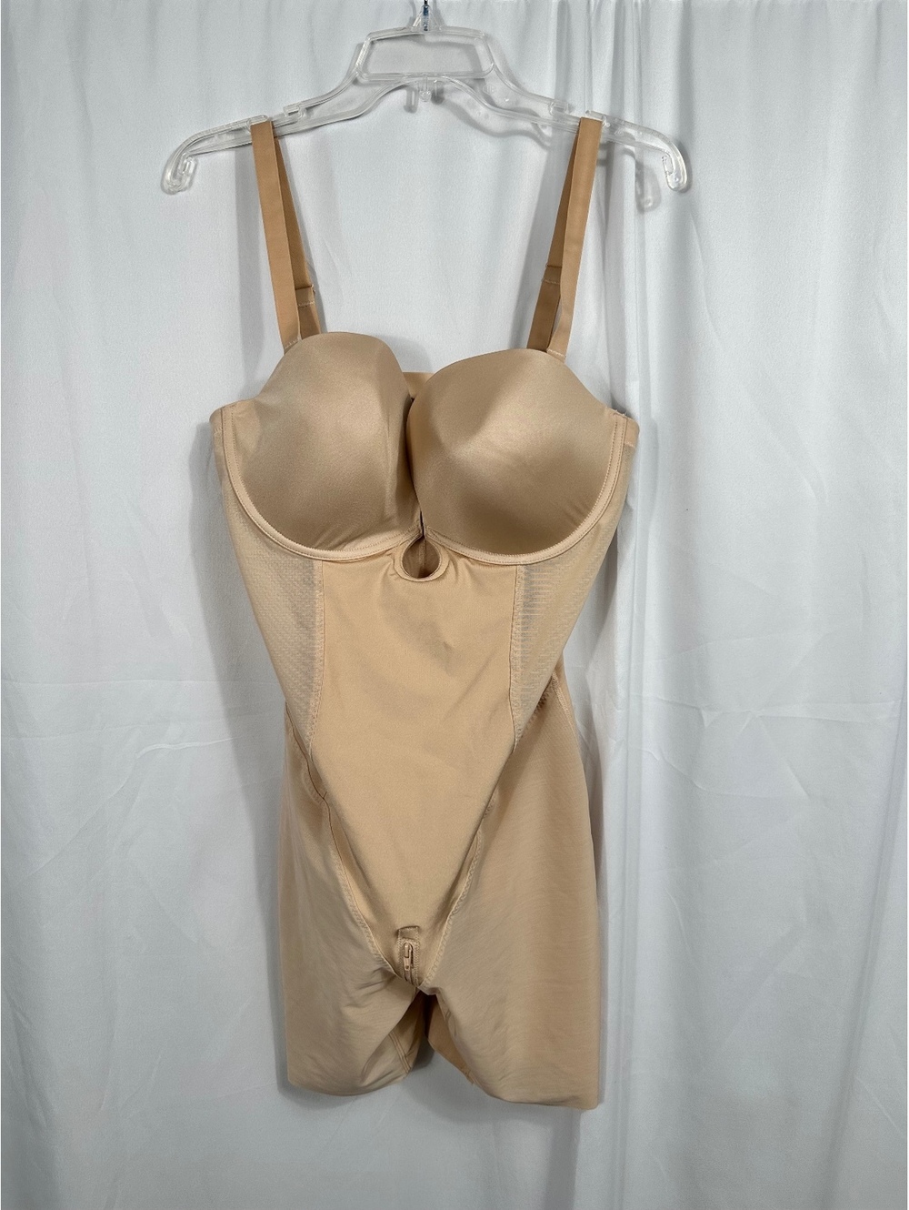 Shapellx Nude Beige Full Body Shaper with Adjustable Straps XXL